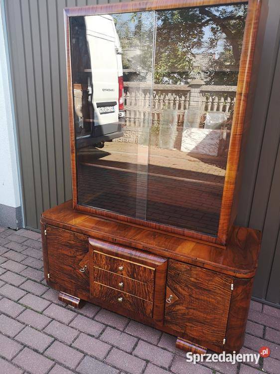 WitrynaSerwantka ARTDECO Politura Orzech Stara Antyki, Sztuka, Kolekcje wielkopolskie Swarzędz