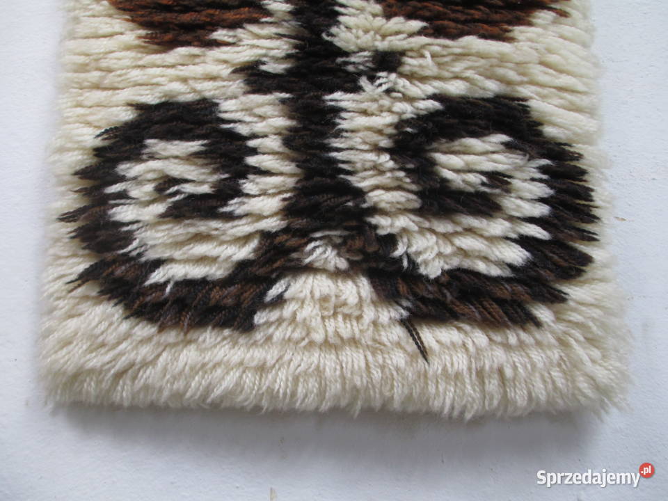 Kilim Rya Rug 120 X 40 lata 70 Lublin