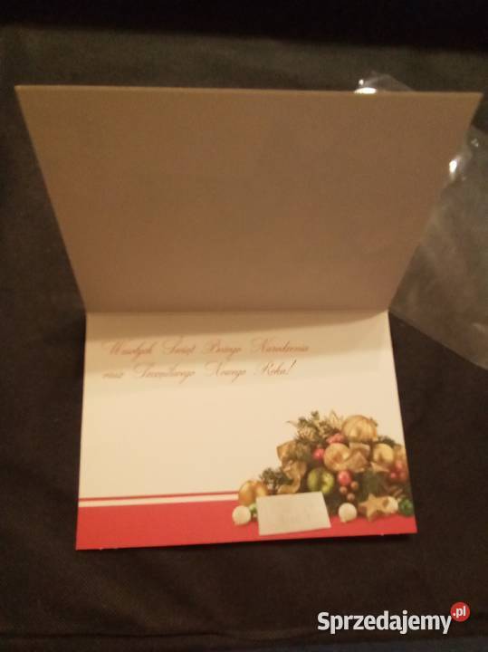 Świąteczna kartka Bożonarodzeniowa Nowa w folii mazowieckie Warszawa