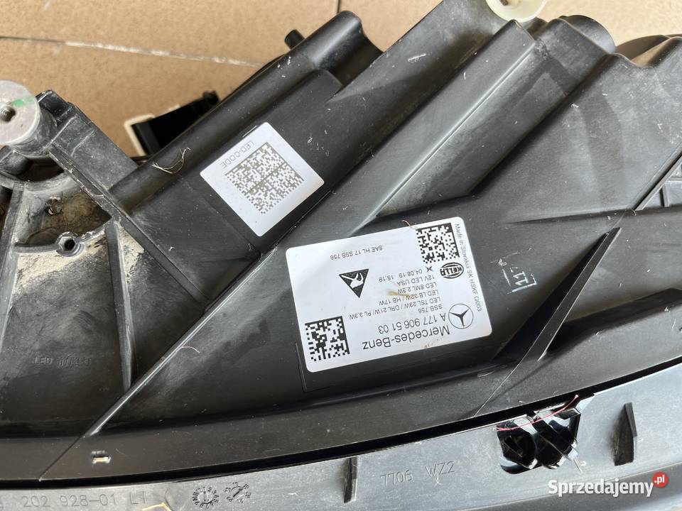 Mercedes A klasa a177 lampa full led high Lampy przednie Lublin