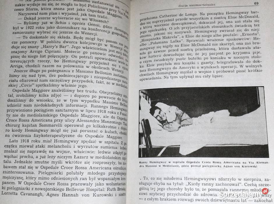 Hemingway reporter Drahoslav Machala Ivan twarda z obwolutą Chełm