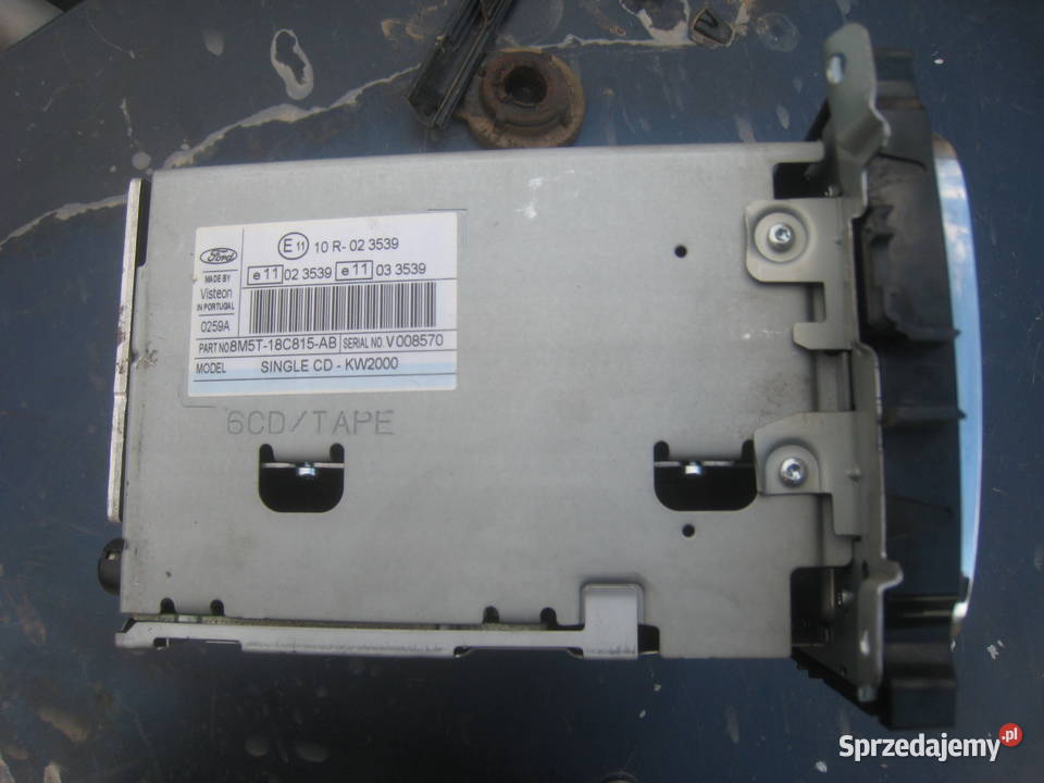Radio oryginalne Ford 6000CD srebrne Focus Fabryczne Kraków