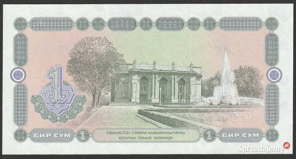 UZBEKISTAN 1 SUM 1994 STAN BANKOWY UNC Łódź sprzedam