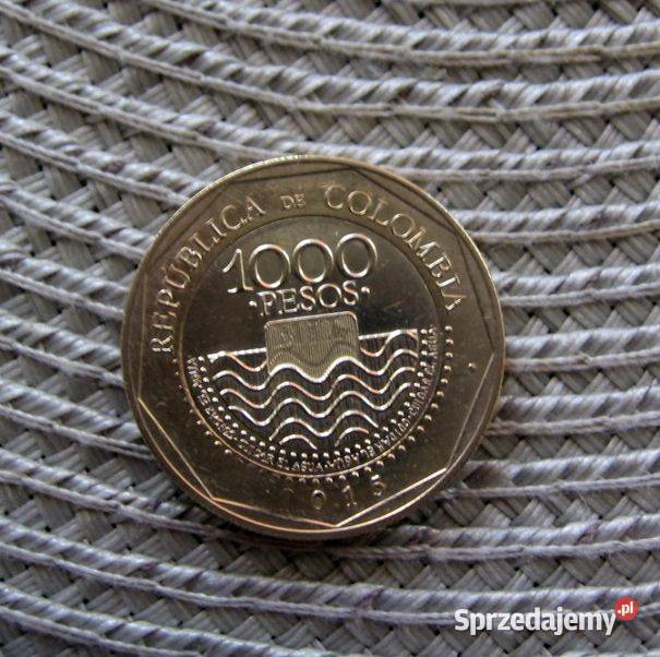 Kolumbia 1000 Peso 20015r Numizmatyka