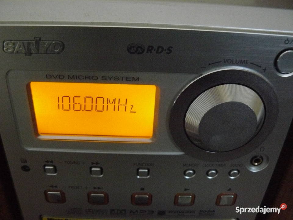 Wieża Sanyo Rds mp3 pilot dvd obraz oryg Japan Audio sprzedam