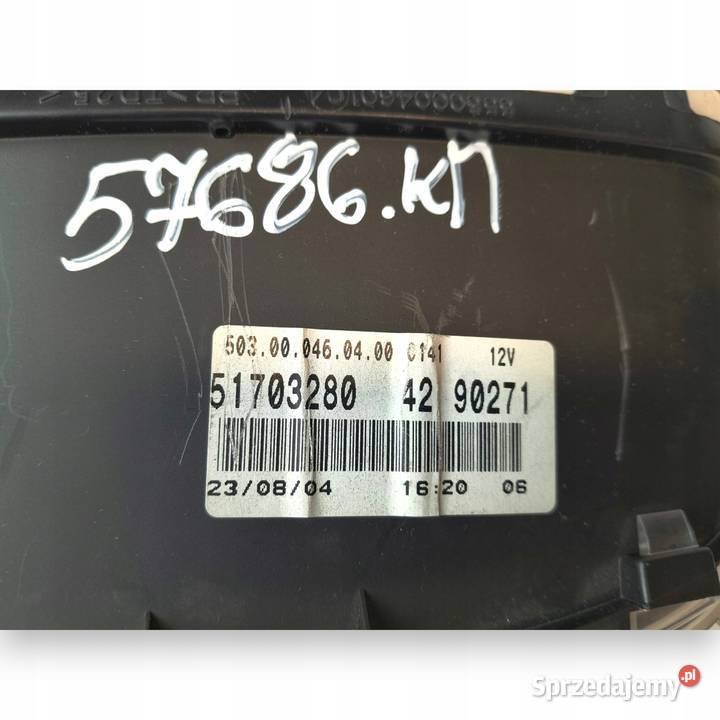 LICZNIK ZEGARY 51703280 Fiat Punto II 12 8V 16V Chełm
