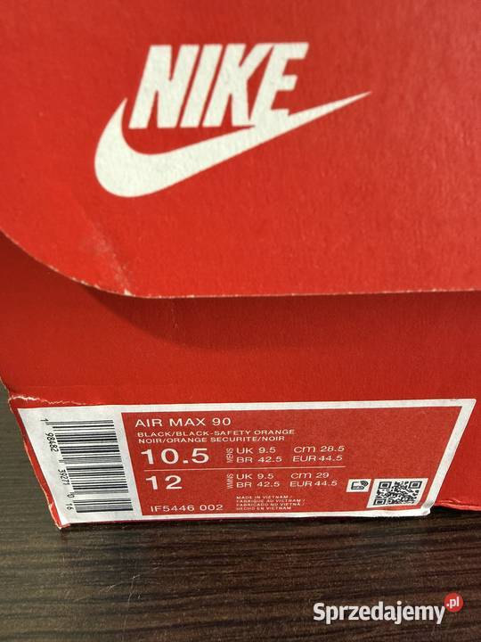 ButySneakersy Nike Air 90 IF5446002 czarny małopolskie
