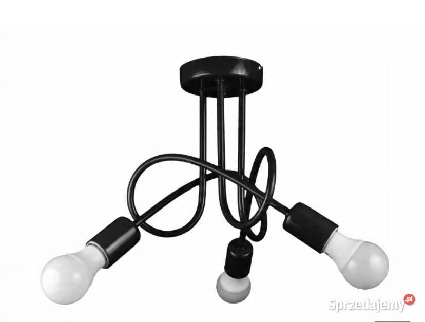 Lampa sufitowa w stylu loft czarna Lublin sprzedam