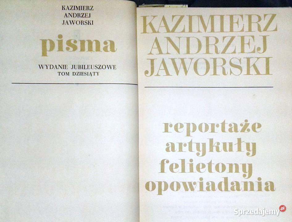 Reportaże artykuły felietony opowiadania K J twarda z obwolutą Chełm