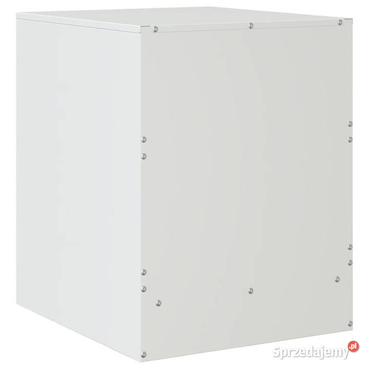 Szafki nocne 2 białe 345x39x44 stal WM841630 mazowieckie Warszawa