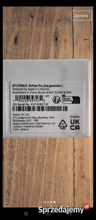 Słuchawki Air Pods 2 gen Warszawa