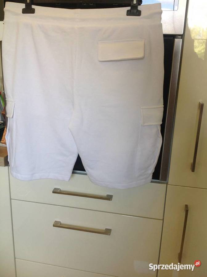 Szorty Spodenki Męskie BORN RICH L Białe NOWE Nowa Sól