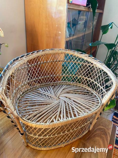 Duży pleciony kosz kwietnik dolnośląskie