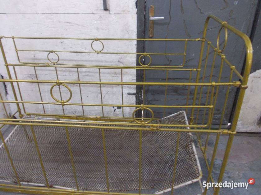 Przedwojenne metalowe łóżeczko dziecinne Łóżka i materace Bielsko-Biała