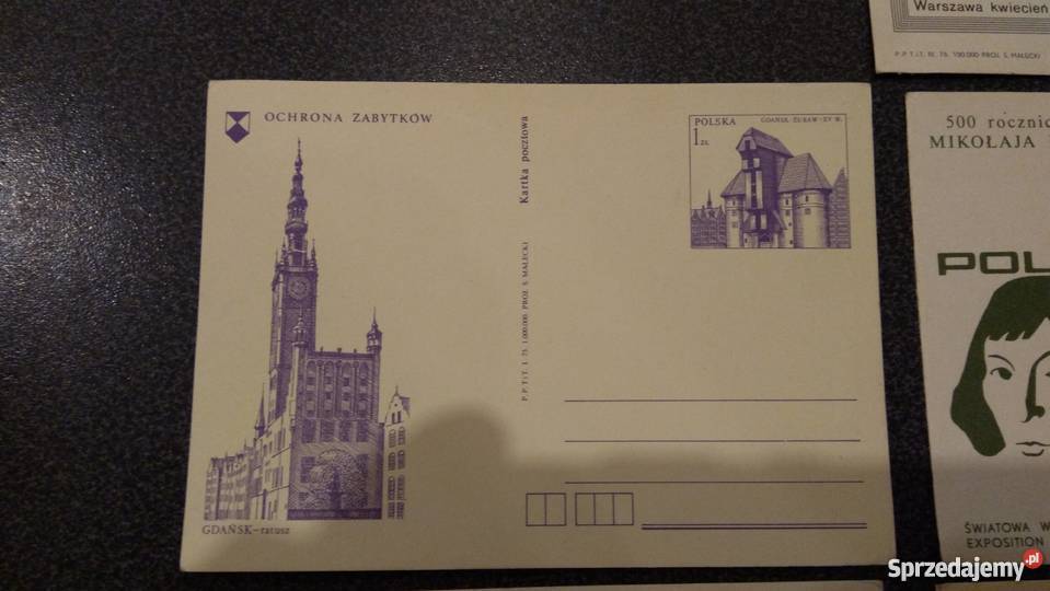 karty pocztowe PRL lata siedemdziesiąte Sieradz