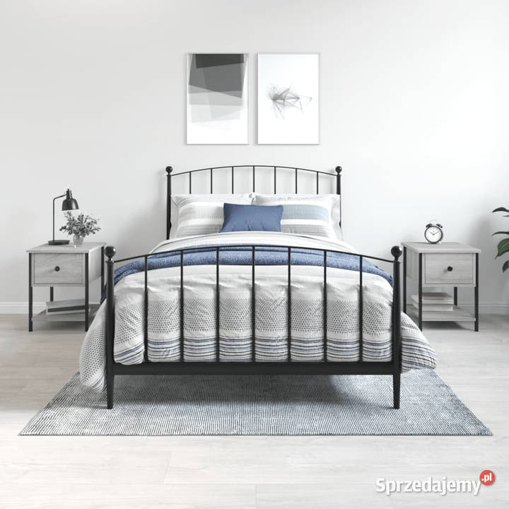 Stoliki nocne 2 szary dąb sonoma 34x355x45 Szafki Warszawa