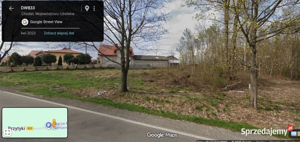 Działkę sprzedam Budzyń Przytyki 72zł/m2