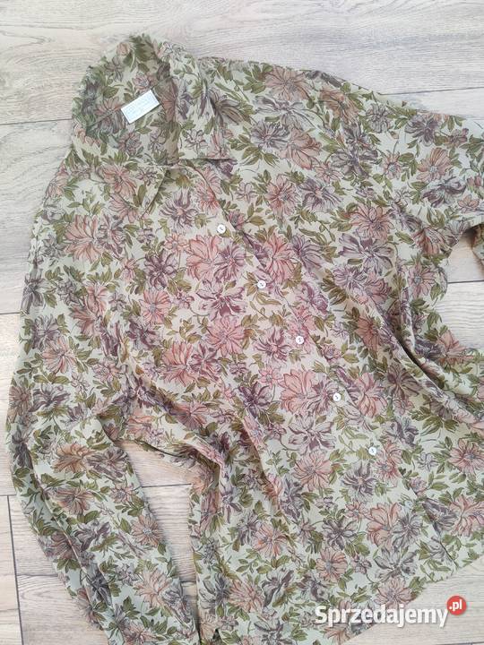 Jedwabna Koszula w kwiaty Vintage CotsWold 22 Jasło sprzedam