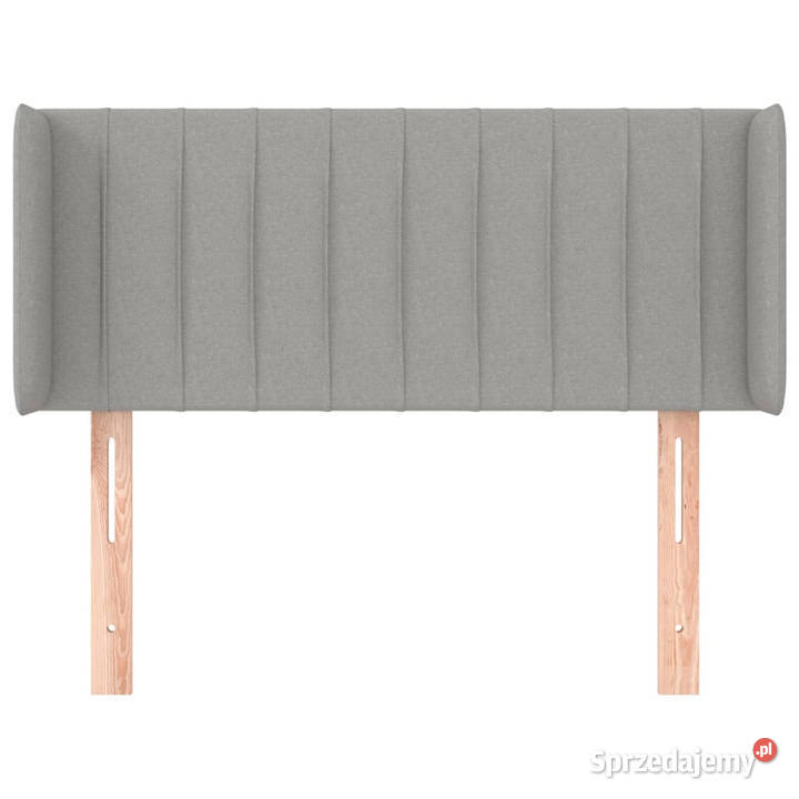 Zagłówek uszak jasnoszary 103x16x7888 tkanina sprzedam