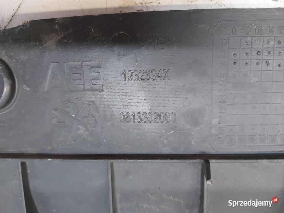 PEUGEOT 508 II Osłona chłodnic zderzaka przód