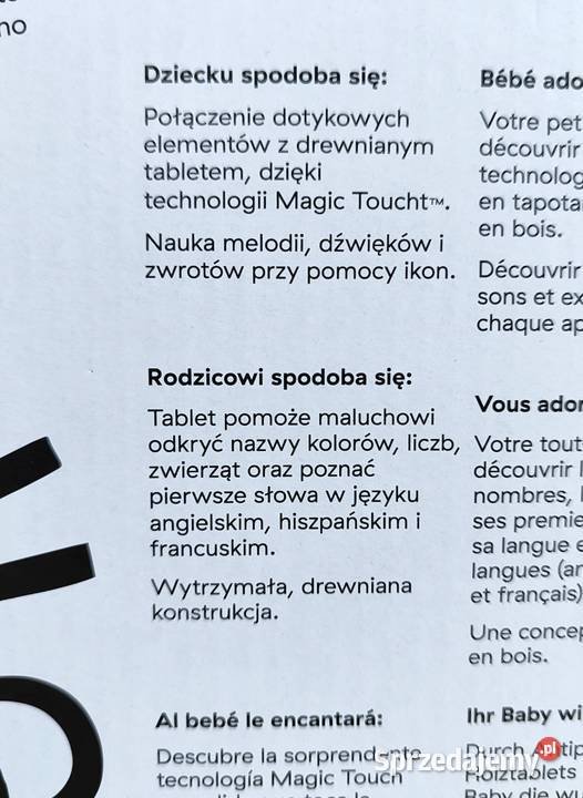 Tablet do nauki języków obcych Baby Einstein śląskie Katowice sprzedam