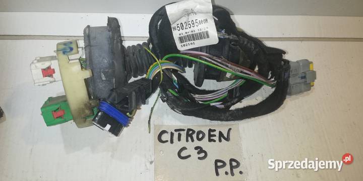 wiązka drzwi przód prawa 9650259580 Citroen C3 Piotrków Trybunalski