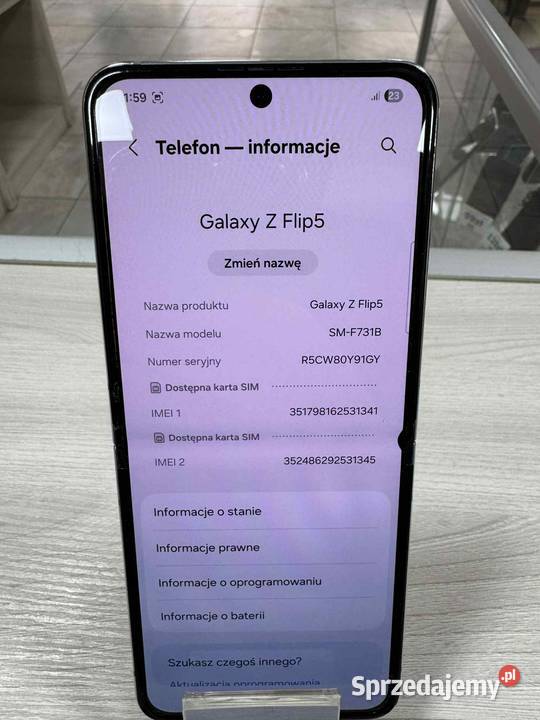 Smartfon Samsung Galaxy Z Flip5 8 GB 512 GB