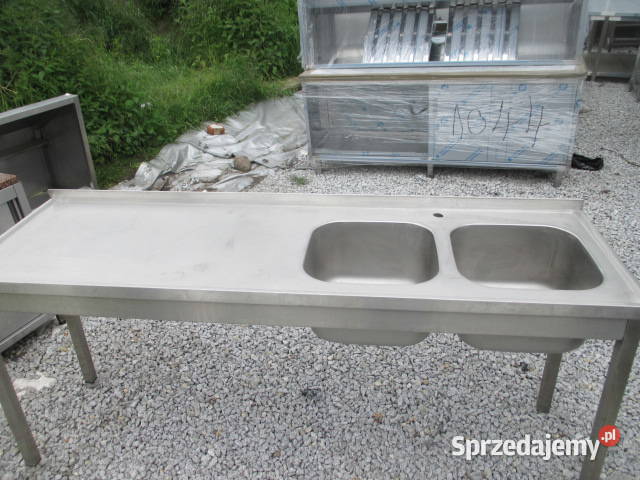Zlew Gastronomiczny 2 Komorowy Komory Z Prawej