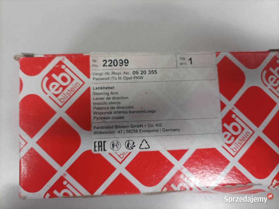 WSPORNIK DRĄŻKA KIEROWNICZEGO OPEL OMEGA B C Toruń