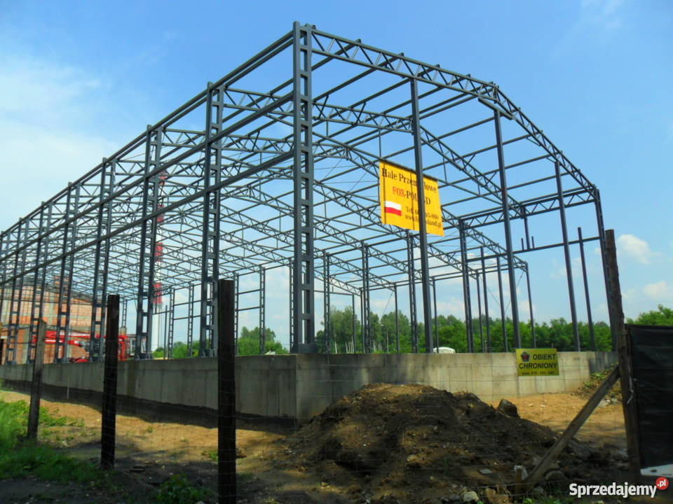 Konstrukcja HALI 15x30m H6m NOWA Hala stalowa