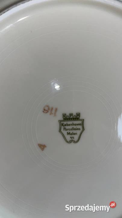Patera KPM Kjobenhavns Porcellains Maleri AS Syg Gdańsk