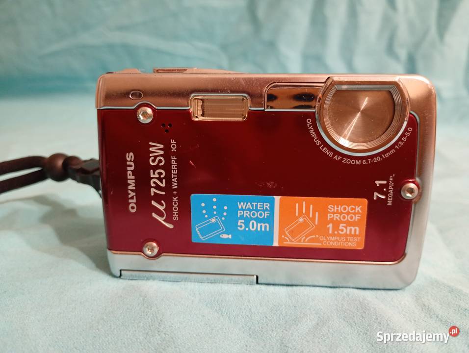 Turystyczny bordowy Olympus mi 725 SW Pancerna Katowice