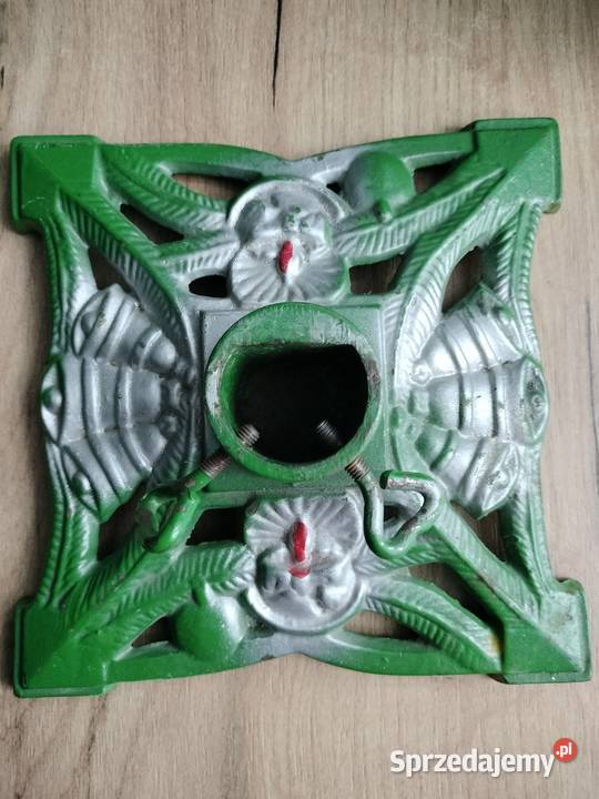 Stary żeliwny stojak pod choinkę zachodniopomorskie Choszczno