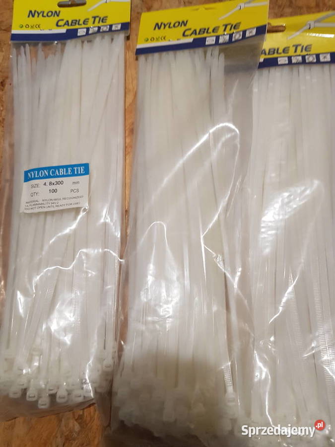 Opaski zaciskowe Standard 300250200 mm Białe Głogowa