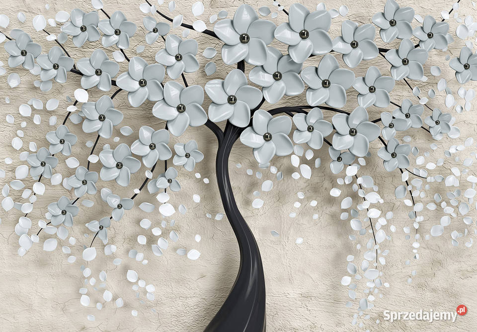 Tapeta fototapeta Drzewko 3d wewnętrzne Ściany i elewacje Leszno sprzedam