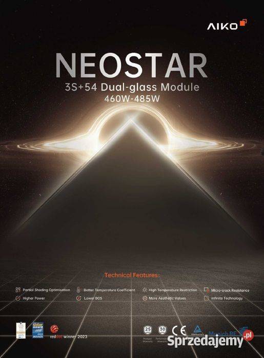 Panel fotowoltaiczny AIKO A475MCE54Db 475 W full
