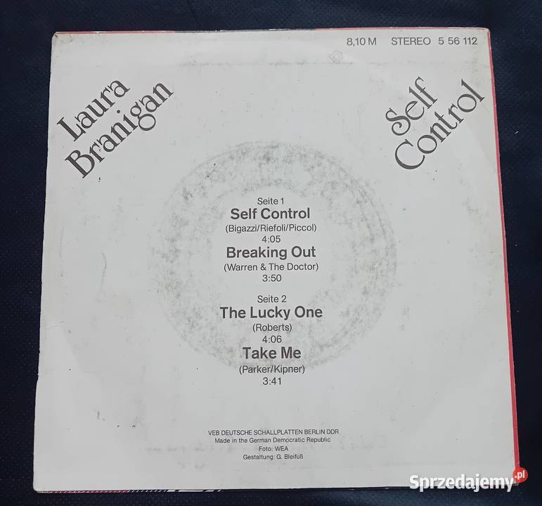 EP Laura Branigan Self Control Amiga 1985 r 1 płyta Płyty i kasety Koźminek sprzedam