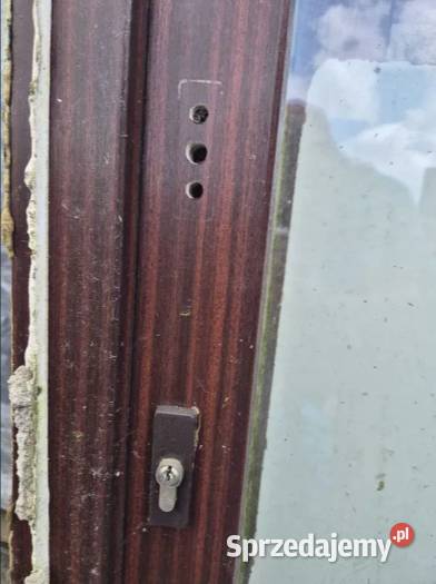 Okna okno plastikowe z demontażu brązowe PCV