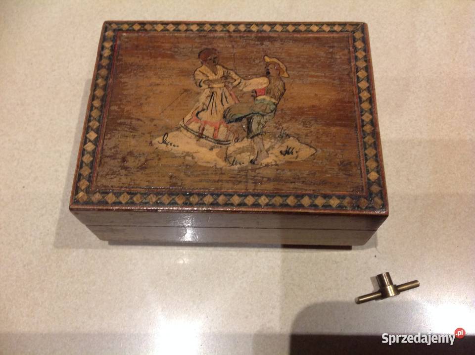 Stara Szkatułka z Pozytywką Sygnowana lubuskie Nowa Sól