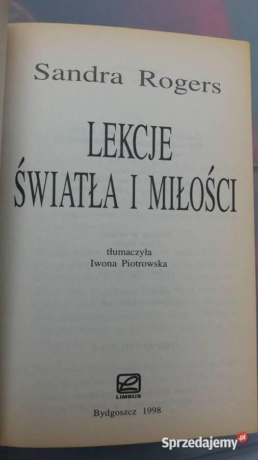 Rogers Lekcje światła i miłości książki duchowe Warszawa sprzedam