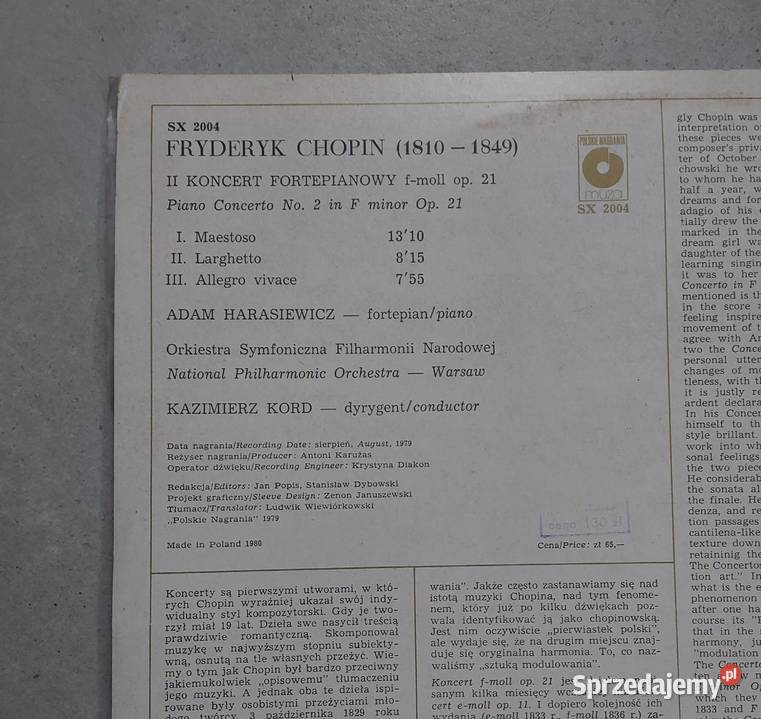 35 Płyty winylowe 13 Chopin Dzieła wszystkie Płyty i kasety Tczew