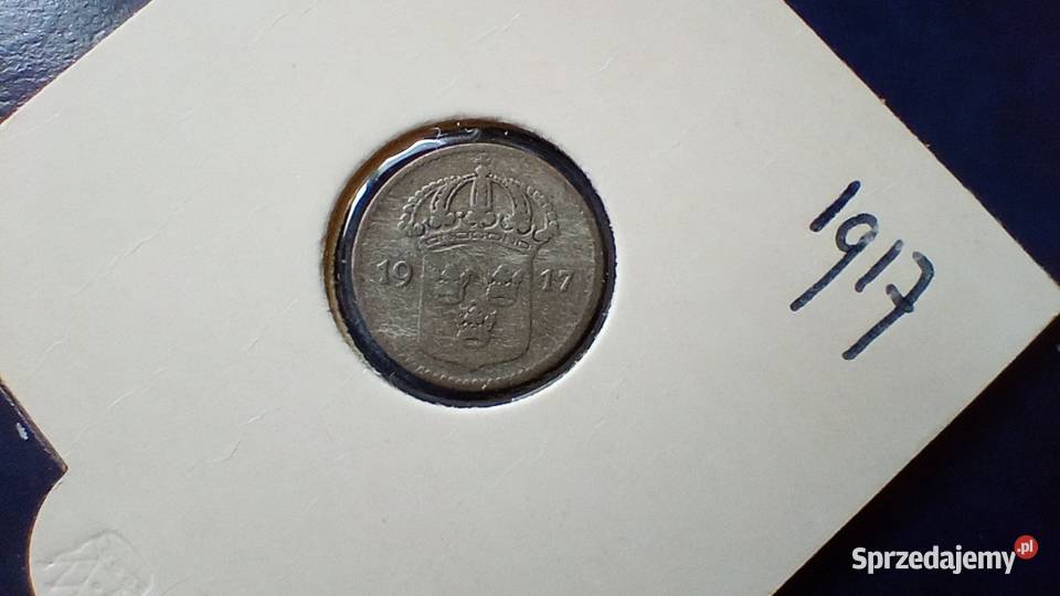 Stare monety 10 ore 1917 Szwecja srebro podkarpackie Lesko sprzedam