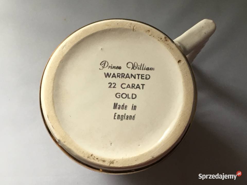 Porcelanowy kufel Prince William Anglia Kraków sprzedam
