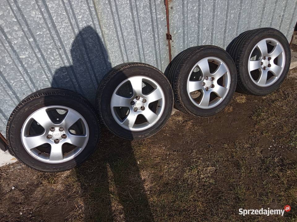 Alufelgi 16 Audi A3 8L 5x100 Opony Letnie 7mm Ostróda sprzedam