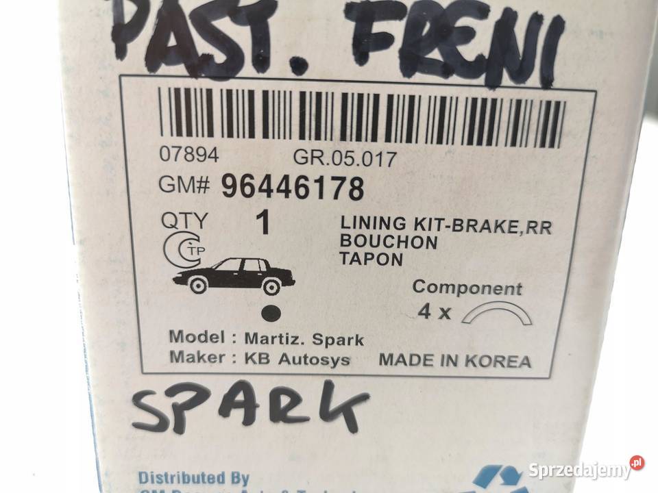 SZCZĘKI HAMULCOWE TYŁ CHEVROLET SPARK MATIZ OE Motoryzacja