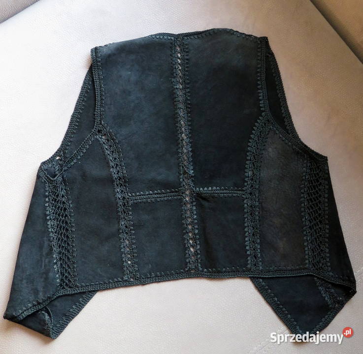 Piękna niepowtarzalna dekoracyjna kamizelka r M Rozmiar 38(M) wielkopolskie