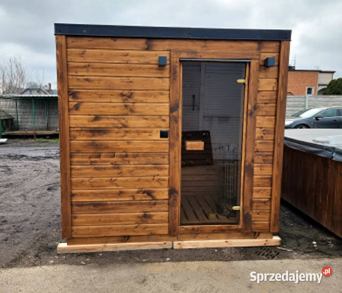 SAUNA OGRODOWA CUBE 220x220 LUX ModernHaus Sauny dolnośląskie Wrocław