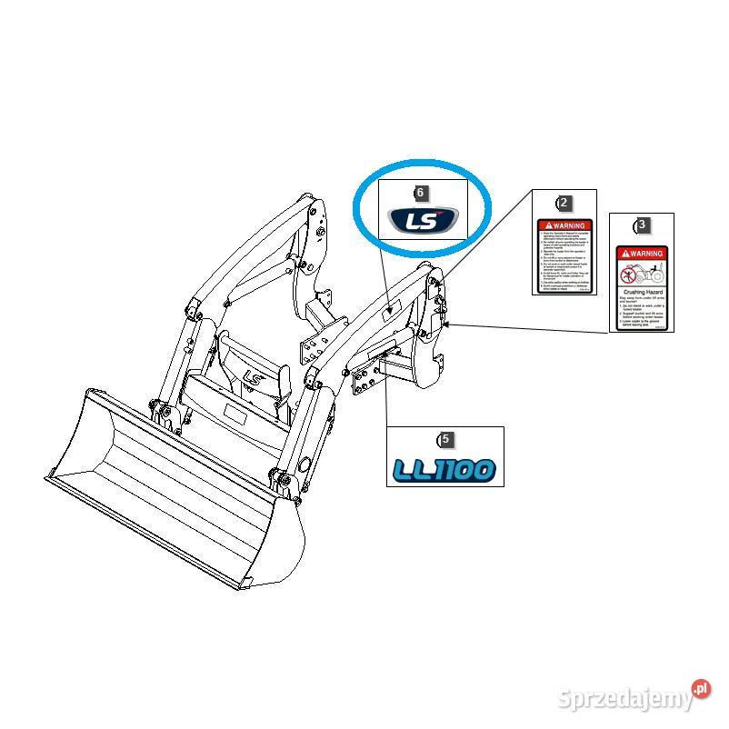 Naklejka logo LS LS Tractor 40358812 Tajęcina