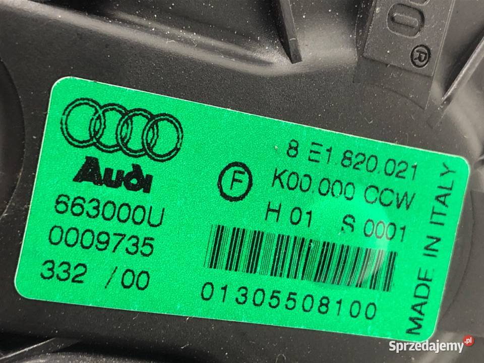 DMUCHAWA NAWIEWU AUDI A4 B6 8E1820021 WENTYLATOR podkarpackie