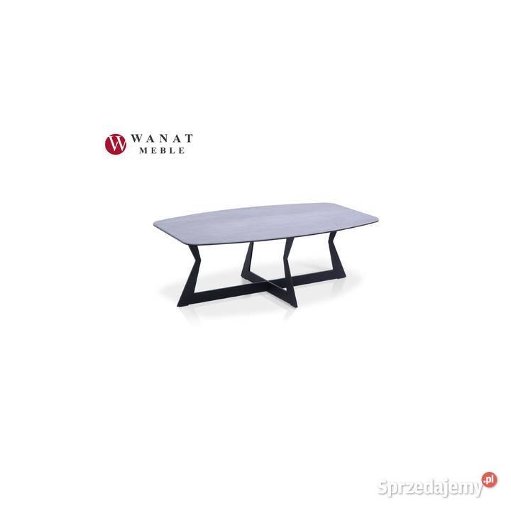 Stolik kawowy spiek kwarcowy nogi czarne 120x70 120cm Gliwice